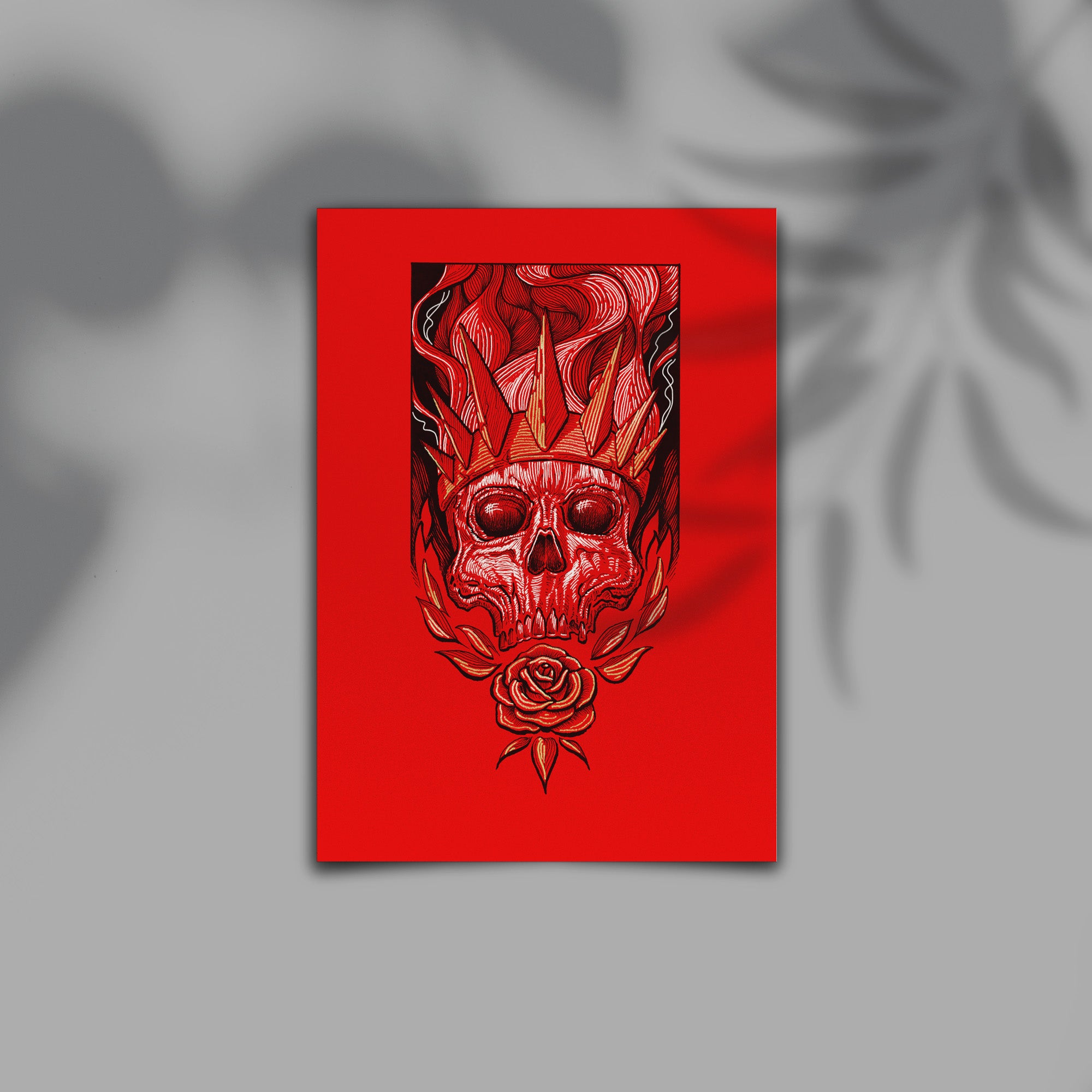 The King Skull Red